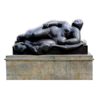 Botero Woman Sculpture - a famous living artist from medellin Colombia